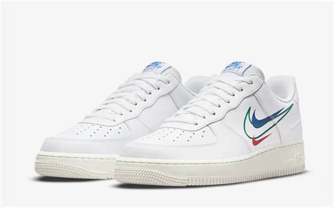 nike air force 1 wit blauw rood|air force 1 schoenen.